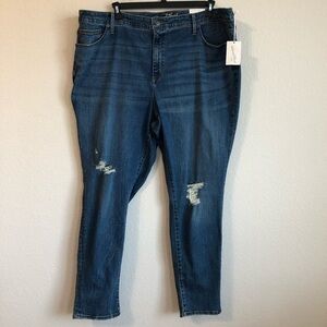Universal Thread Jeans High Rise Skinny Slim Leg Distressed Trendy Smooth NWT